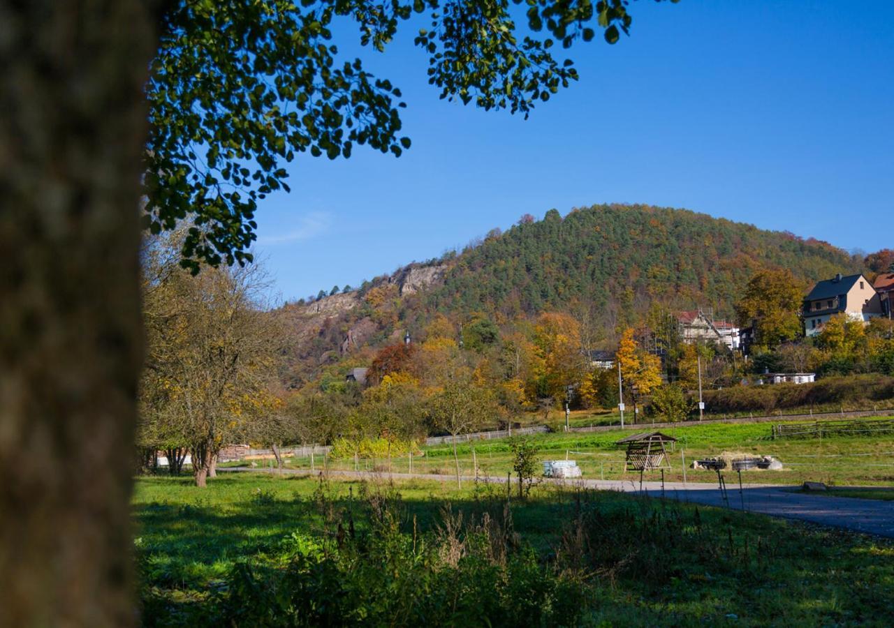 Hotel & Ferienwohnungen Bohlenblick Saalfeld Saale Zewnętrze zdjęcie
