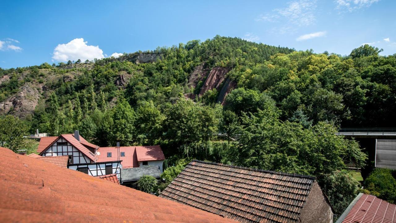 Hotel & Ferienwohnungen Bohlenblick Saalfeld Saale Zewnętrze zdjęcie